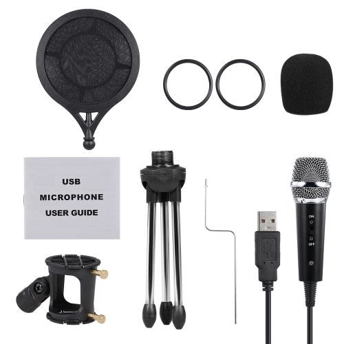 Usb Condenser Microphone Recording Microphone Kit