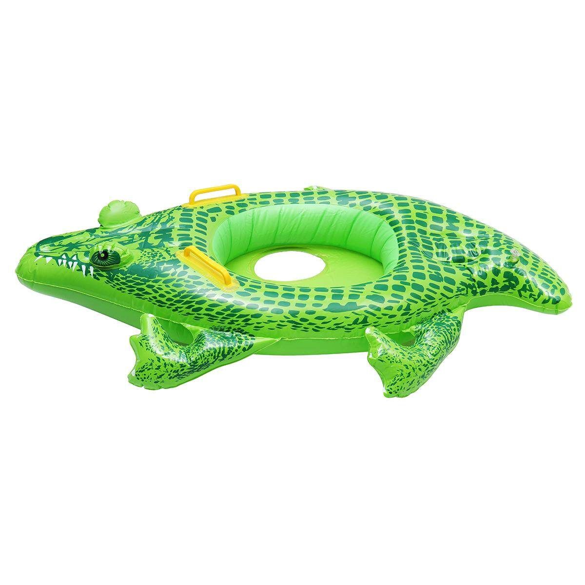 Inflatable Kids Baby Crocodile Swimming Ring Float Boat Seat Swim Pool Floaties