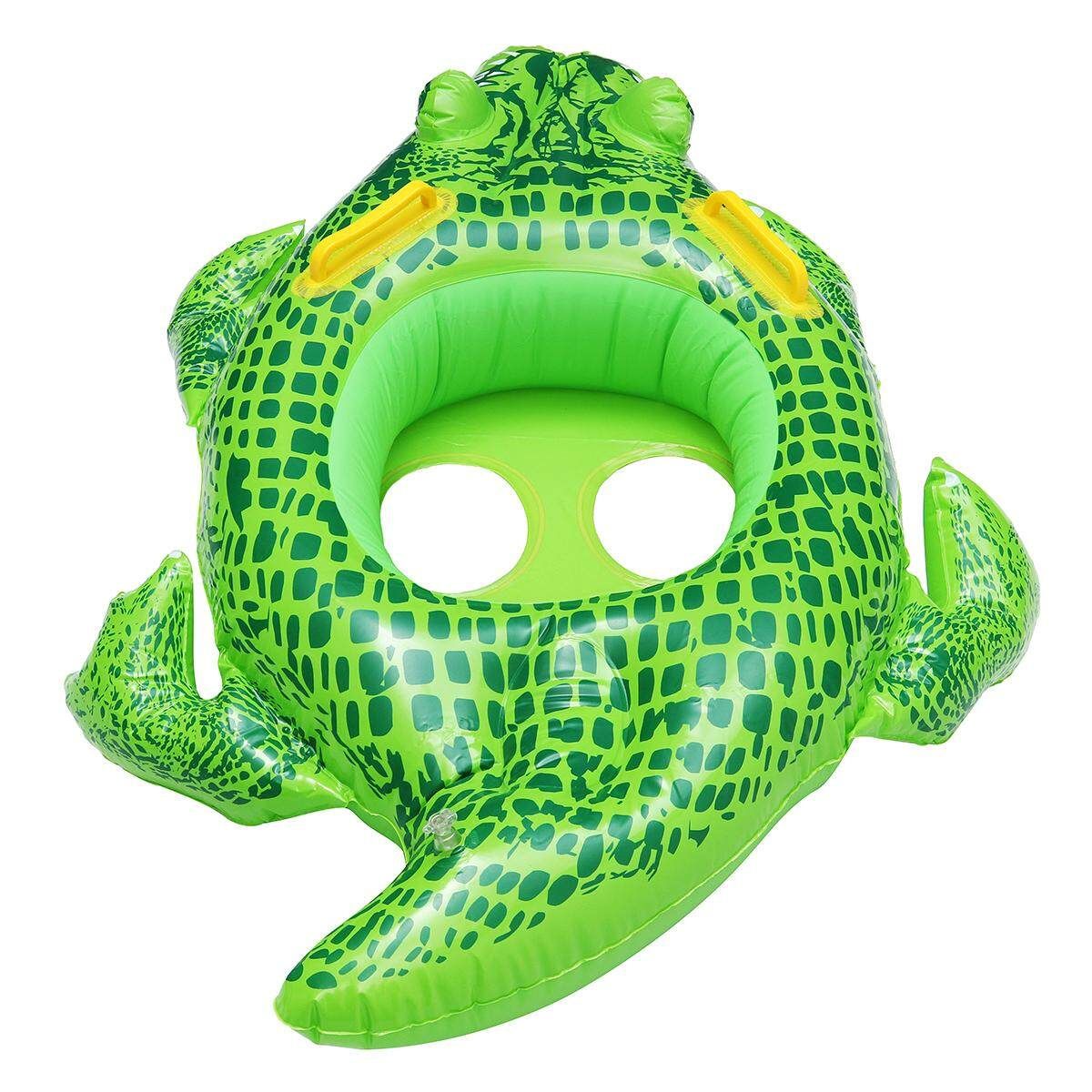 Inflatable Kids Baby Crocodile Swimming Ring Float Boat Seat Swim Pool Floaties