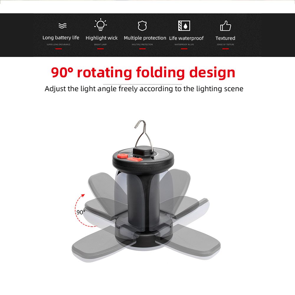 LED Camping Lights Solar Pendant Lights USB Charging Lights