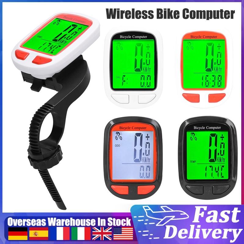 Wireless Bike Computer Bicycle Speedometer LED Digital Display with Backlight Waterproof Auto Wakeup Scan Cycling MTB Speedmeter