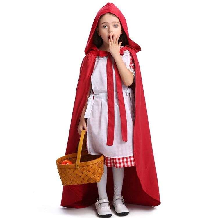 For Halloween Little Red Riding Hood Performance Costume M