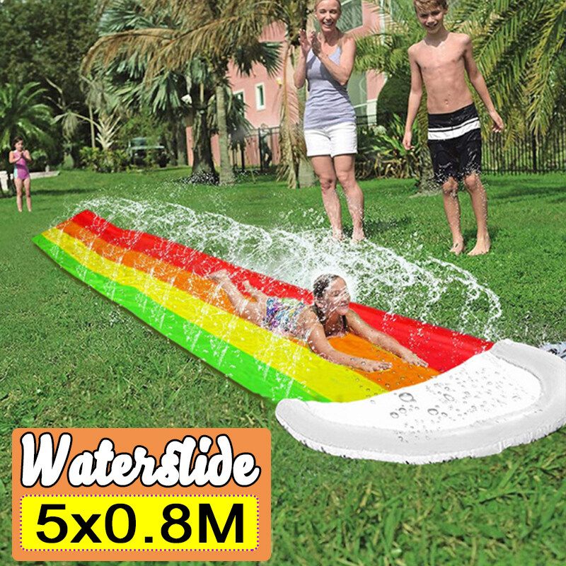 5m/16.4FT Outdoor Water Slide Summer Water Slide Toys Watersports Backyard