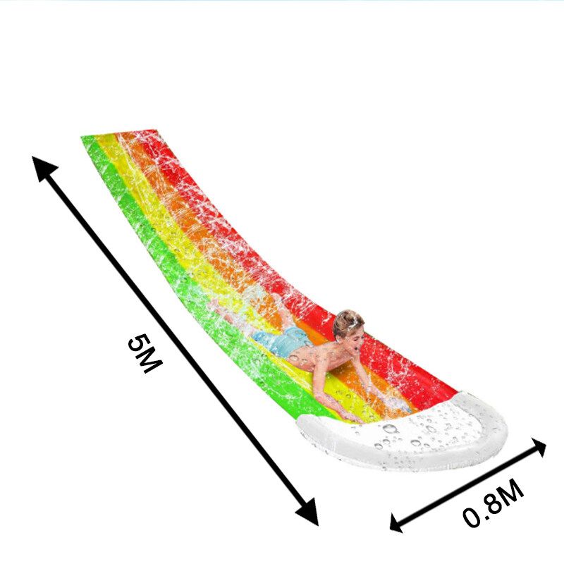 5m/16.4FT Outdoor Water Slide Summer Water Slide Toys Watersports Backyard