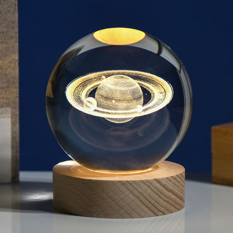 Dreamy Solar Globe Galaxy K9 Crystal Ball Snow-Type A