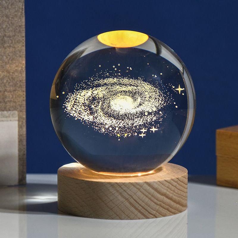 Dreamy Solar Globe Galaxy K9 Crystal Ball Snow-Type A