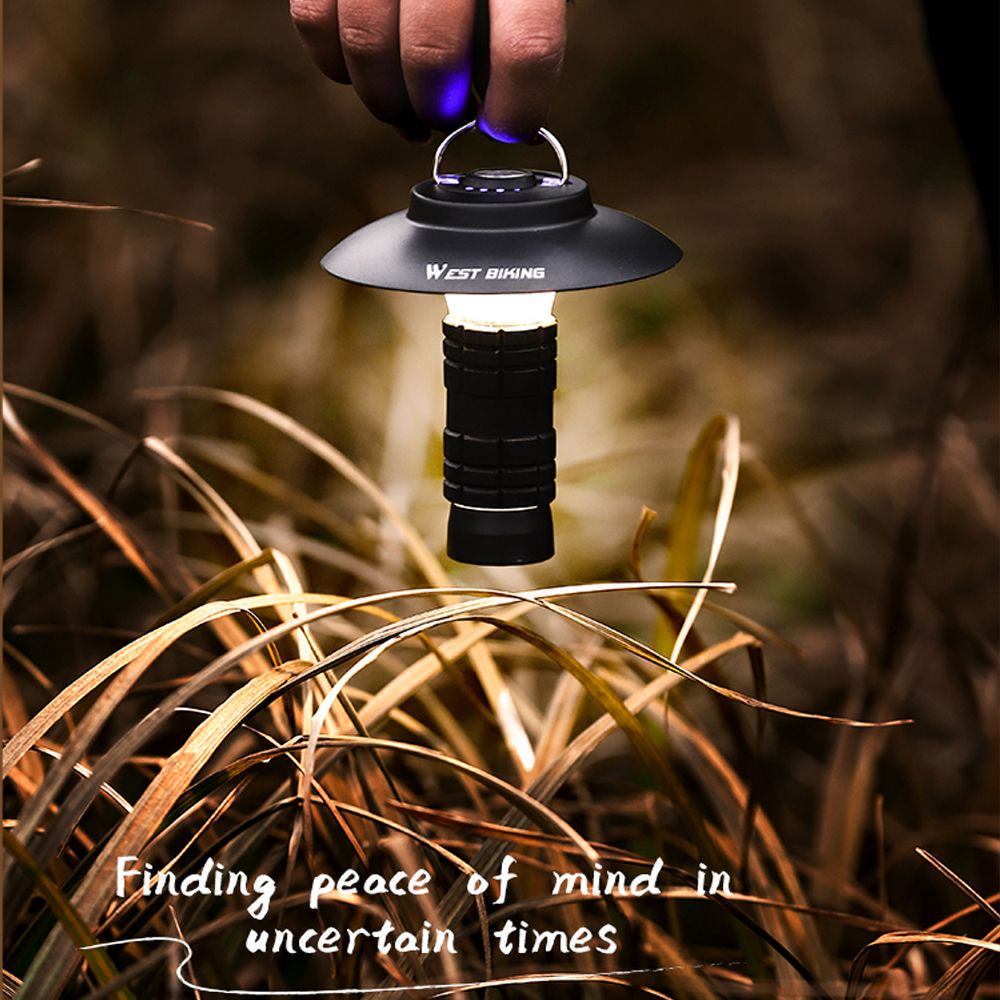 Outdoor Portable Camping Light Tent Lantern With Detachable
