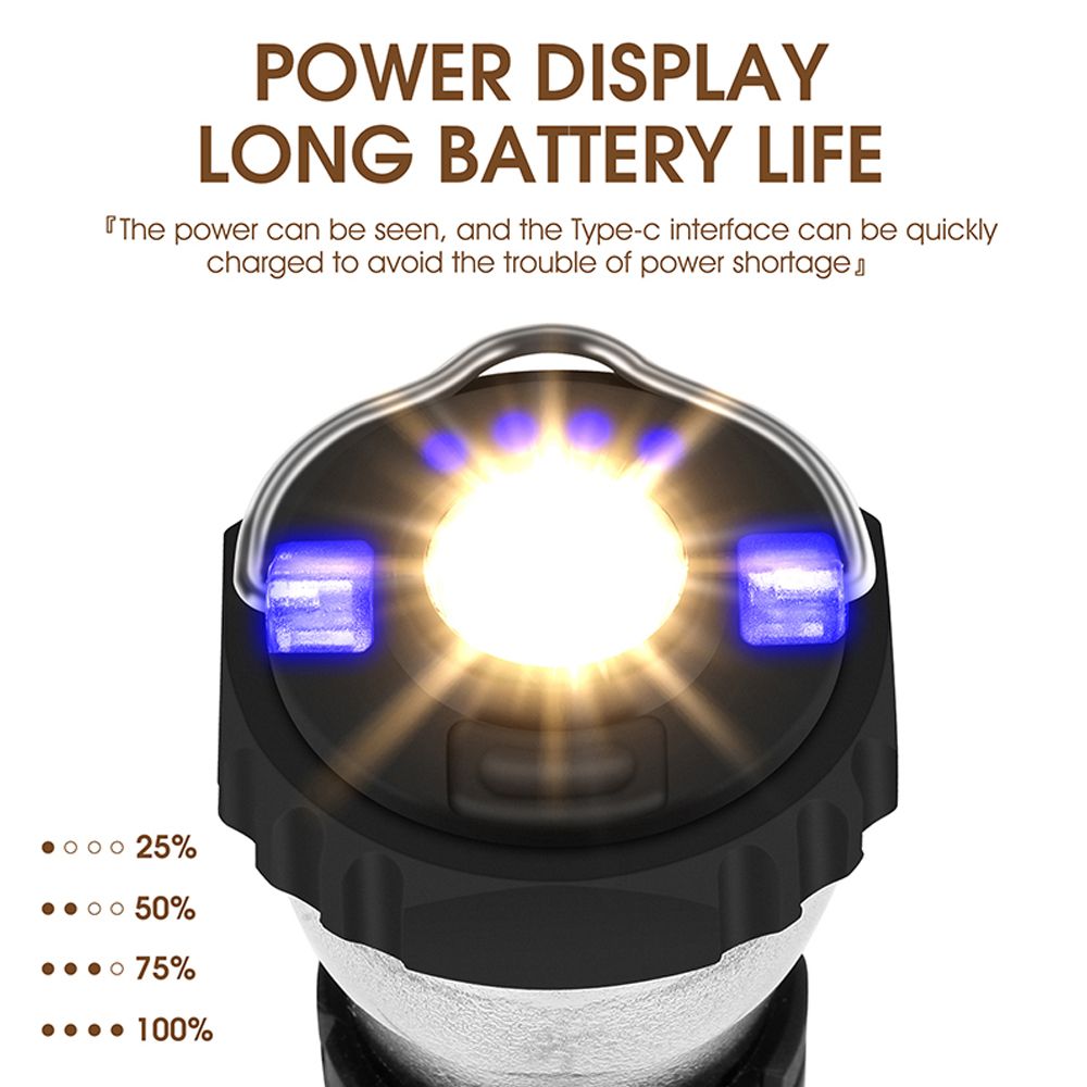 Outdoor Portable Camping Light Tent Lantern With Detachable