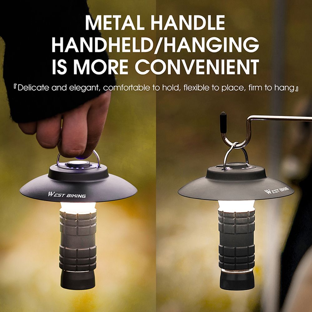 Outdoor Portable Camping Light Tent Lantern With Detachable