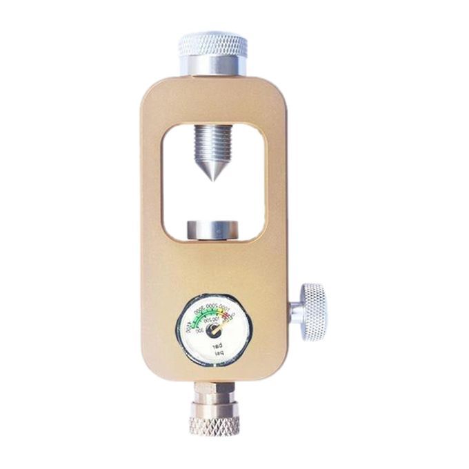 Metal Diving Oxygen Lightweight Air Tank Regulator Golden_Gauge_A