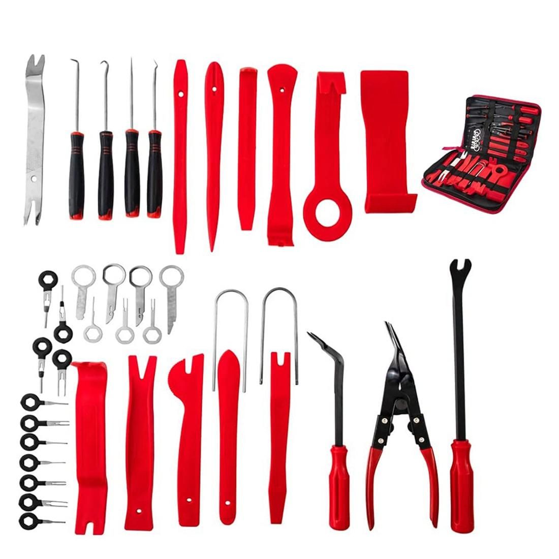 39Pcs Car Panel Tool Stereo Removal Tool Kit, with Storage