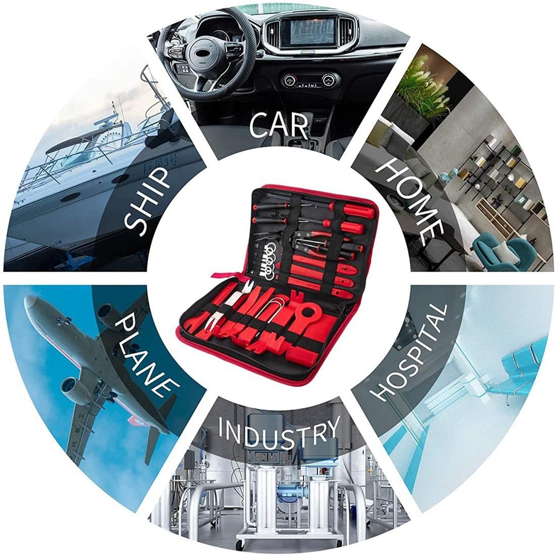 39Pcs Car Panel Tool Stereo Removal Tool Kit, with Storage