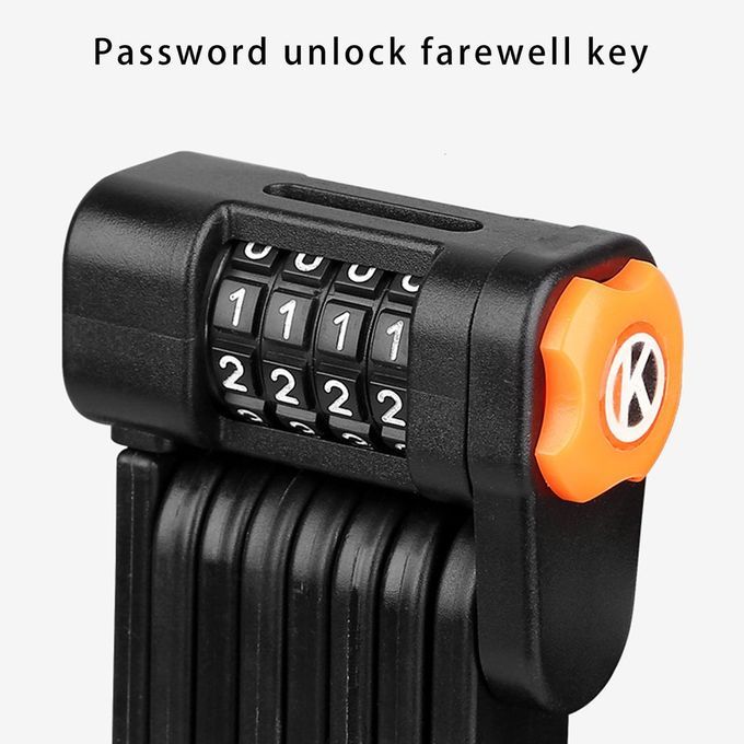 Bi Y Le Lo K Alloy Steel Folding Lo K MTB Road Bike Lo K Anti-theft Lo K-Black