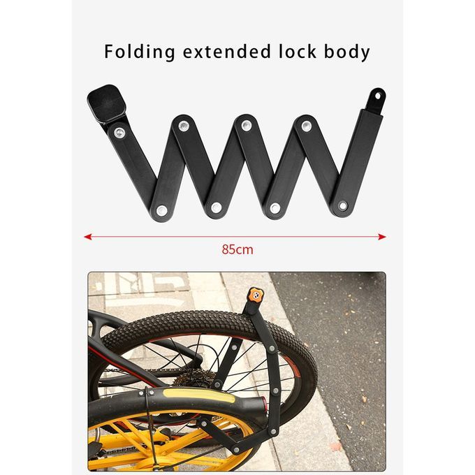 Bi Y Le Lo K Alloy Steel Folding Lo K MTB Road Bike Lo K Anti-theft Lo K-Black