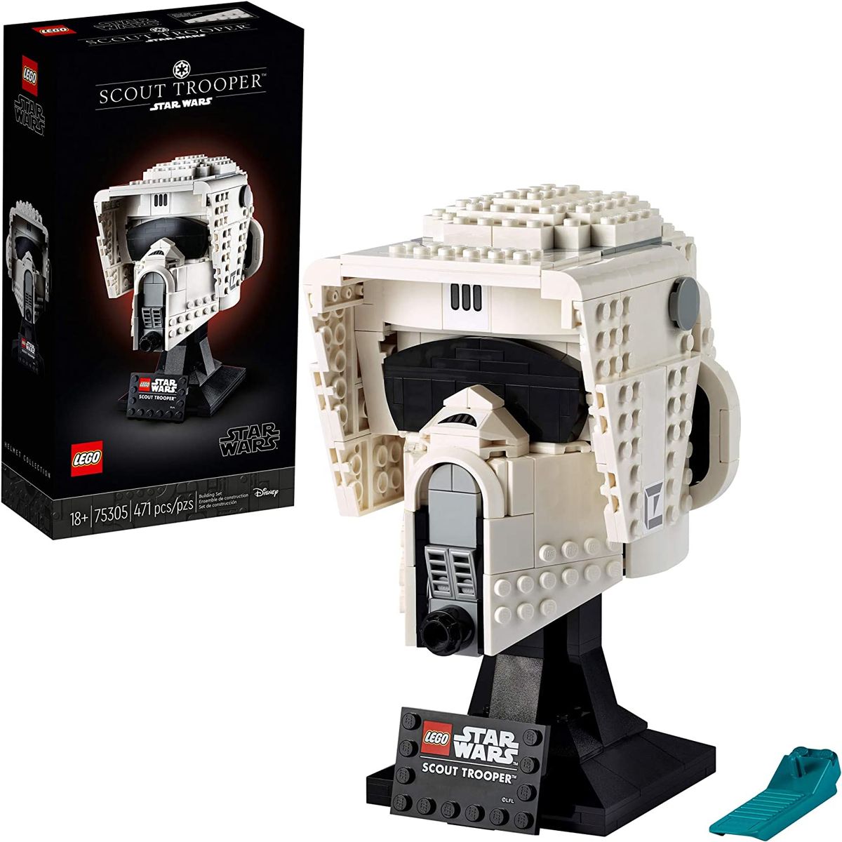 Star Wars Scout Trooper Helmet 75305 Collectible Building Toy (471 Pieces)