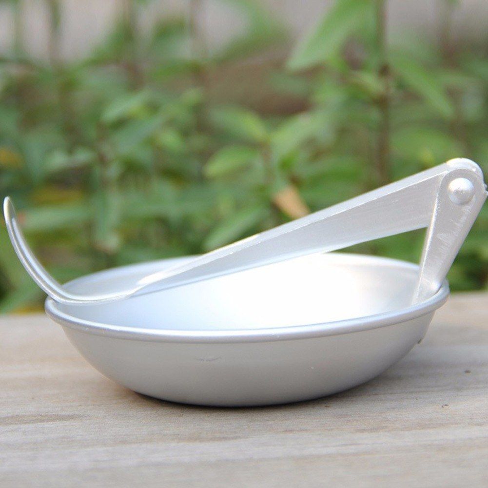 Foldable Spoon Aluminum Alloy Soup Spoon Portable Camping