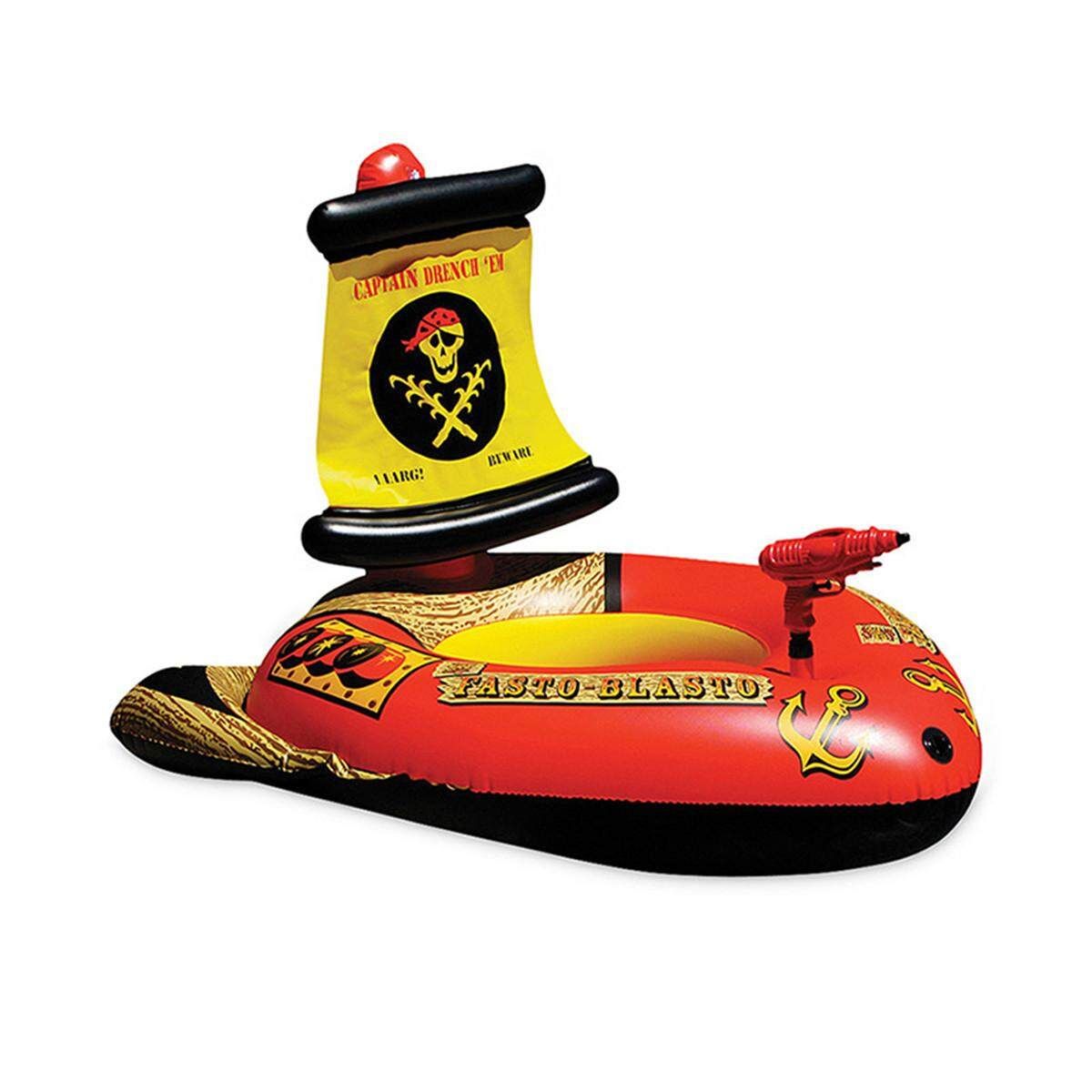 Pirate Water Inflatable Boat Swim Floating Row Bed Beach Swimming Pool Kids Toy