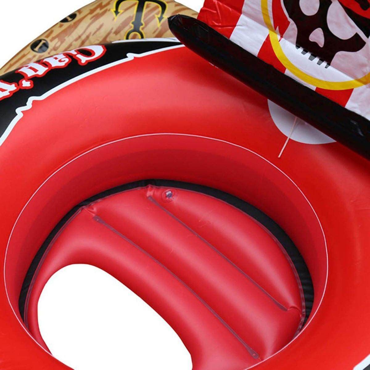 Pirate Water Inflatable Boat Swim Floating Row Bed Beach Swimming Pool Kids Toy