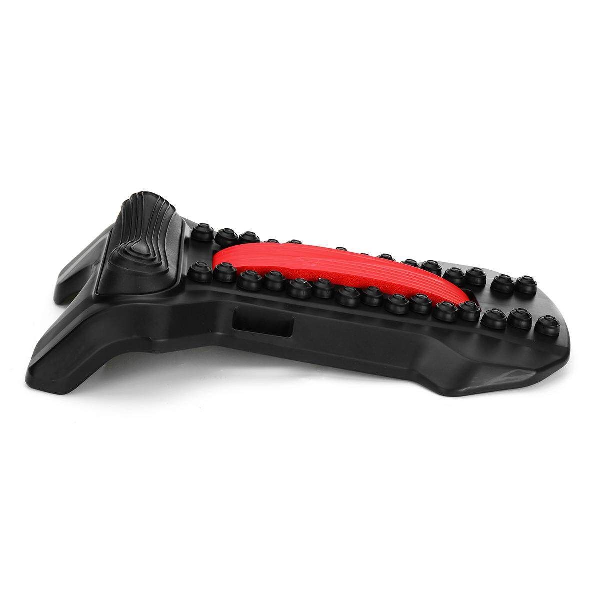 2 In 1 Back Stretcher Tool Fitness Stretch Stretcher Lower Lumbar Neck Massage Spine Corrector Chiropractic Red