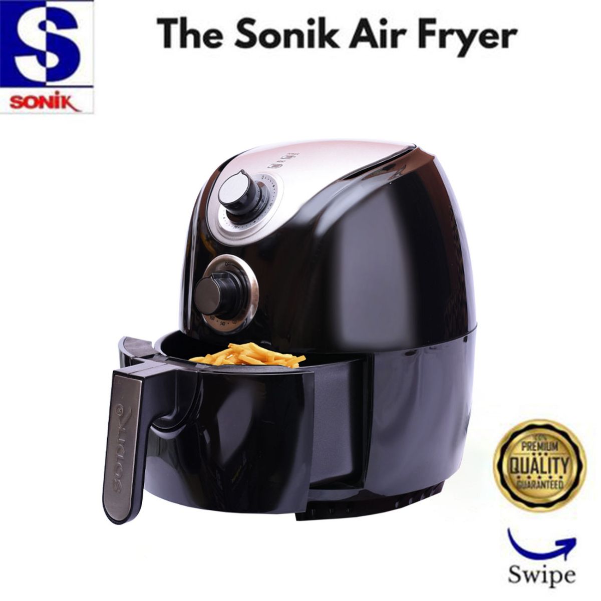 Japan Extra Large Capacity Manual Air Fryer-3.2L
