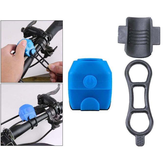 Silicone Electric Bike Horn MTB Road Bicycle Ring Tricycle Bell Blue