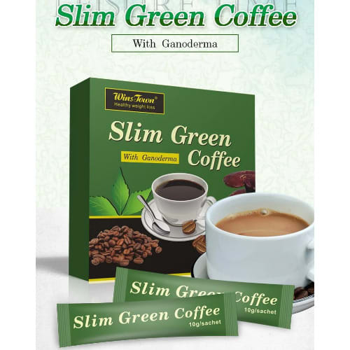 Wins Town Slim Green Coffee With Ganoderma - 18Sachets