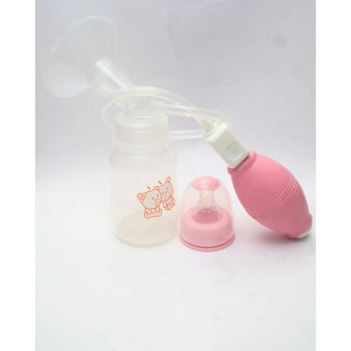 Manual Breast Pump With Pipe - Pink