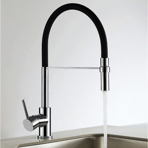 Montacute Pull Out Mono Mixer Kitchen Tap - Black