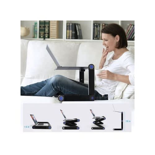 Multi Functional Adjustable Laptop Table With Mouse Pad & Cooler Fan