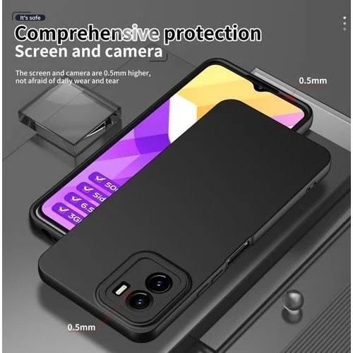 Slim Soft Tpu Case For Vivo Y15s - Black