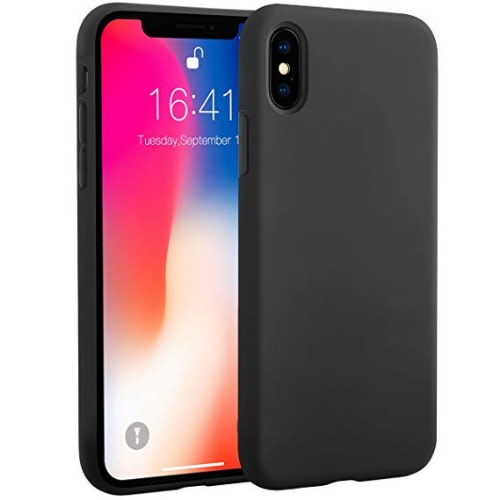 Silicon Back Case For iPhone X - Black