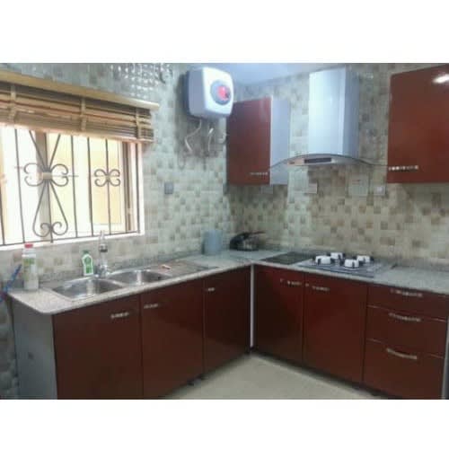 J Best Venture  Multi-storage Kitchen Cabinet With Top Marble