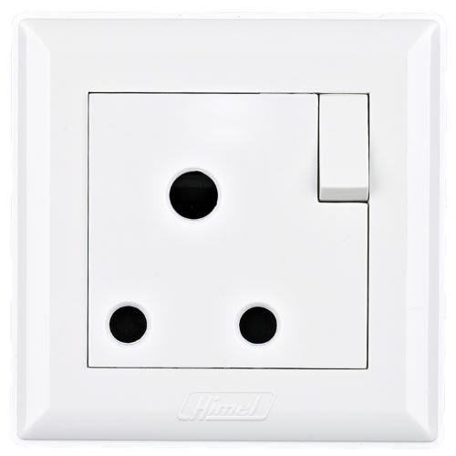 Himel Switched Socket - Advanced - 15A - 250 V Ac - 1 Gang||HWDA15SS - White