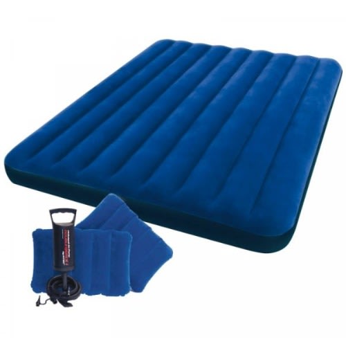 Intex Inflatable Air Bed + 2 Pillows + Pump
