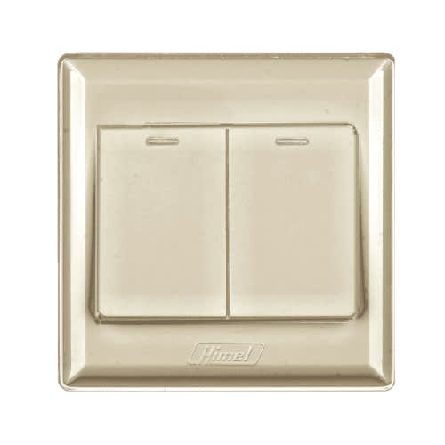 Himel - Switch - Advanced Series - 10Ax - 250 V - 2 Way || HWDA2S2G - Gold