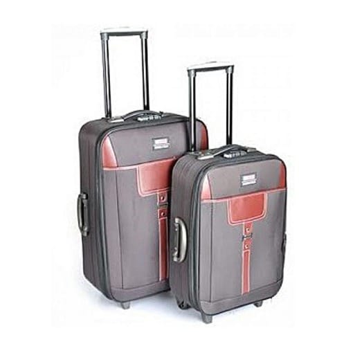 2-Piece Brown Travel Luggage Set