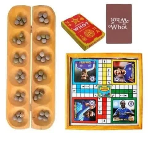 Games Ludo - Ayo And Whot Games - 3 In 1