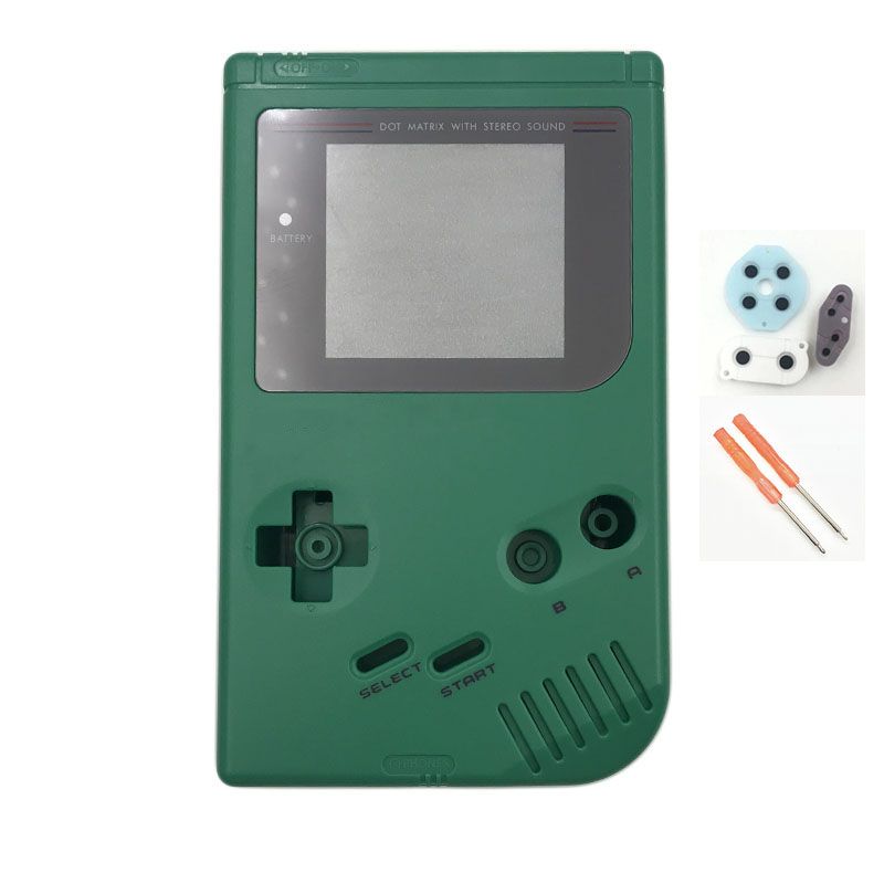 For Gameboy Game Boy  Console Shell Case Housing W Screen W/ Screwdriver