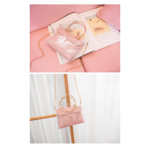 Transparent Jelly Bag - Pink