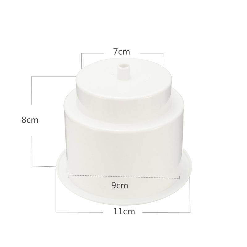 3Pcs Recessed Drop in Plastic Cup Drink Can Holder with Drain for Boat Car Marine Rv (White)