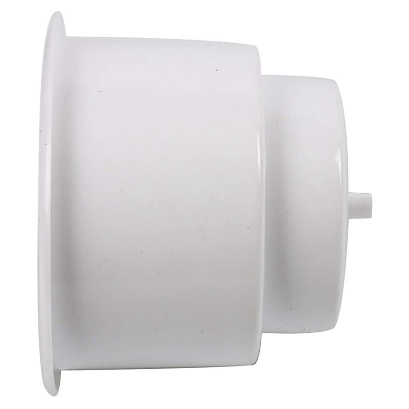 3Pcs Recessed Drop in Plastic Cup Drink Can Holder with Drain for Boat Car Marine Rv (White)