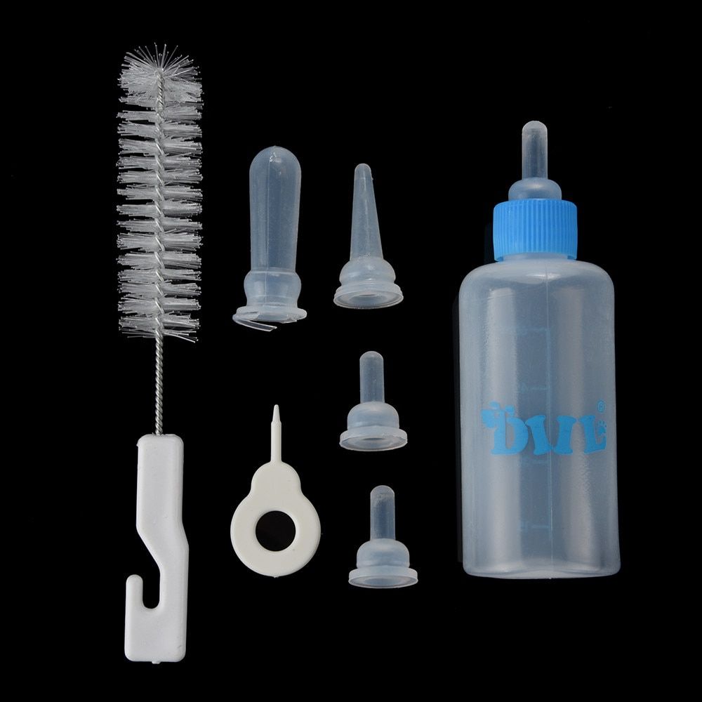 Pet Cat Dog Milk Bottle Pet Puppy Kitten Baby Animal Feeding Bottle Nursing Set Household Pet Supplies Feeding Bottle Set