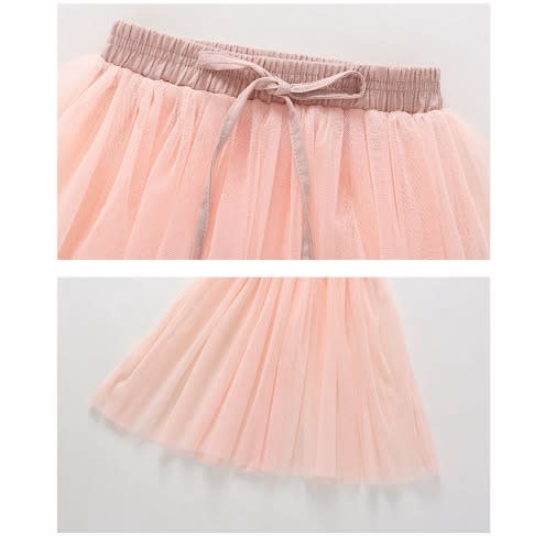 Cute Long Shirt Dress And Skirt Set - Pink