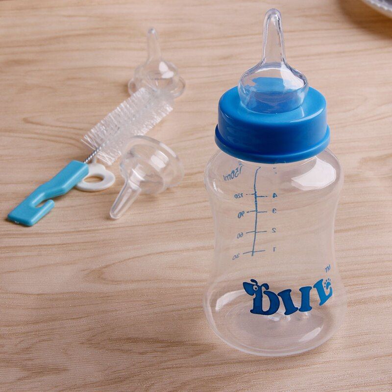 Sell Puppy Kitten Feeding Bottle 150ml And 60ml Pet Nursing Feeding Bottle With Cleaning Brush Kit For Dog Puppy Cat