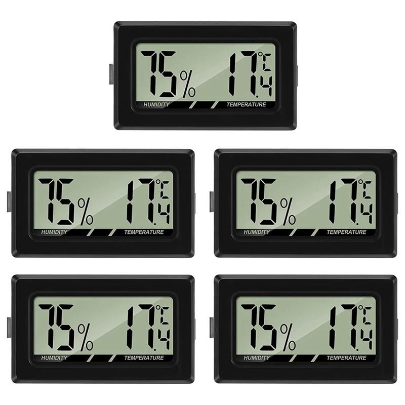 Hygrometer Mini LCD Digital Indoor -Hygrometer Humidity Meter for Office Baby Living Room Aquarium