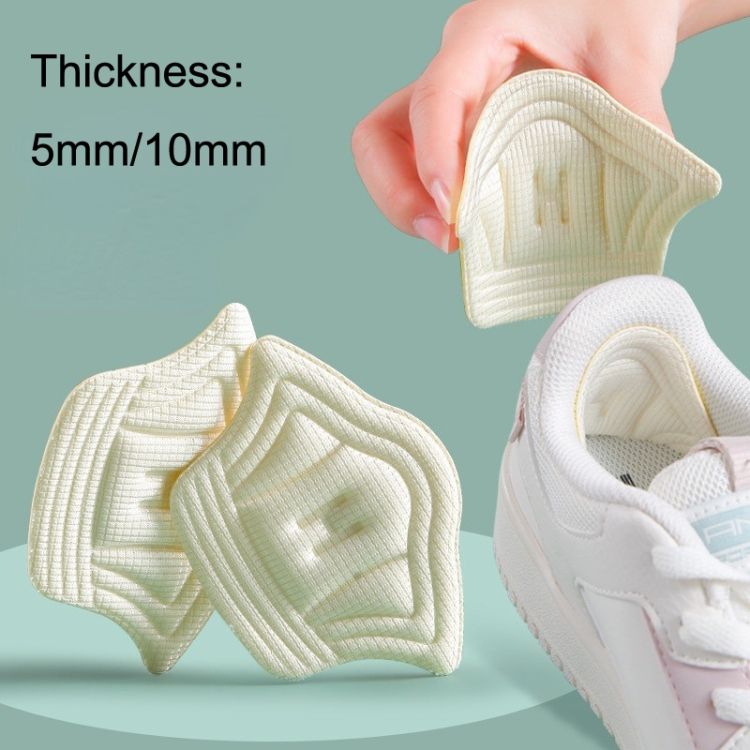 10 Pairs Tailored Sneaker Heel Tab, Thickness: 5mm (Black)