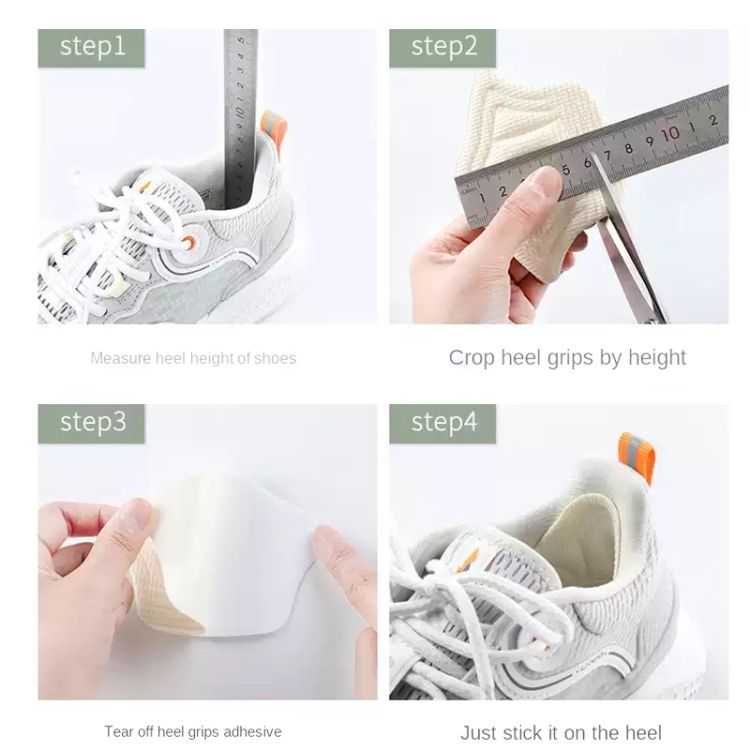 10 Pairs Tailored Sneaker Heel Tab, Thickness: 5mm (Black)