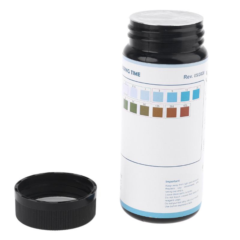 50pcs Water Test Strips Free Chlorine Hardness For Pool, Spa, Drinking, Aquarium