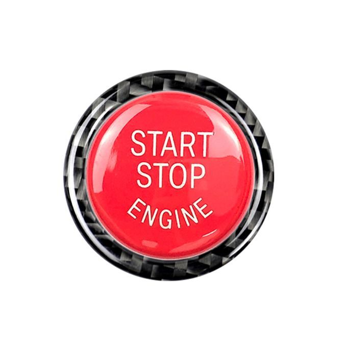2Pcs Car Start Stop Button Stickers With Fragrance Table-Red