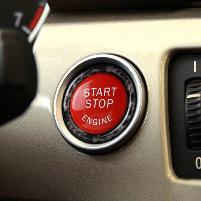 2Pcs Car Start Stop Button Stickers With Fragrance Table-Red
